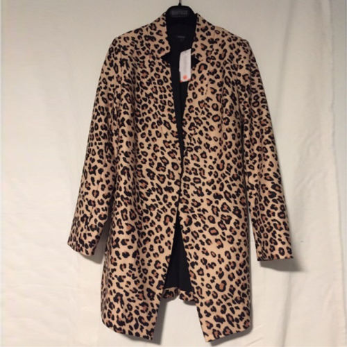 Leopard Bedruckter Blazer Für Frauen