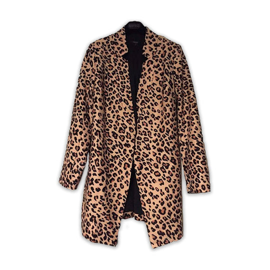 Leopard Bedruckter Blazer Für Frauen