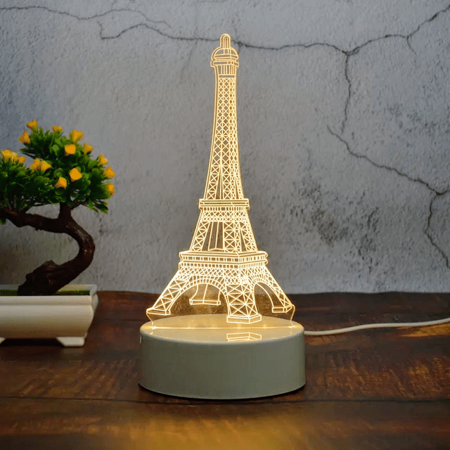 Eiffelturm 3D Illusion Lampe